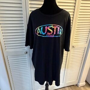 Austin Texas Black Short Sleeve Tee